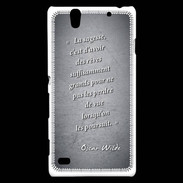 Coque Sony Xperia C4 Sagesse rêves Noir Citation Oscar Wilde