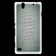Coque Sony Xperia C4 Sagesse rêves Vert Citation Oscar Wilde