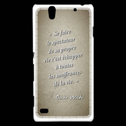 Coque Sony Xperia C4 Spectateur Sepia Citation Oscar Wilde