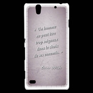 Coque Sony Xperia C4 Choix ennemis Rose Citation Oscar Wilde