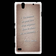 Coque Sony Xperia C4 Choix ennemis Rouge Citation Oscar Wilde