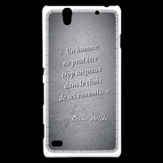 Coque Sony Xperia C4 Choix ennemis Noir Citation Oscar Wilde
