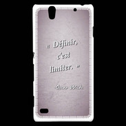 Coque Sony Xperia C4 Définir Rose Citation Oscar Wilde