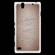 Coque Sony Xperia C4 Définir Rouge Citation Oscar Wilde