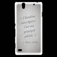 Coque Sony Xperia C4 Emotion égarée Gris Citation Oscar Wilde