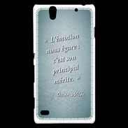 Coque Sony Xperia C4 Emotion égarée Turquoise Citation Oscar Wilde