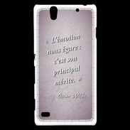 Coque Sony Xperia C4 Emotion égarée Rose Citation Oscar Wilde
