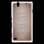 Coque Sony Xperia C4 Emotion égarée Rouge Citation Oscar Wilde