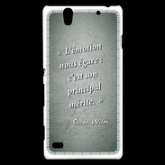 Coque Sony Xperia C4 Emotion égarée Vert Citation Oscar Wilde