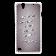 Coque Sony Xperia C4 Emotion égarée Violet Citation Oscar Wilde