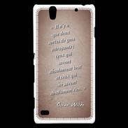 Coque Sony Xperia C4 Gens attrayants Rouge Citation Oscar Wilde