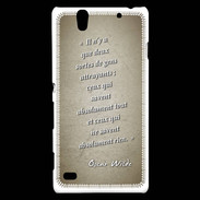 Coque Sony Xperia C4 Gens attrayants Sepia Citation Oscar Wilde