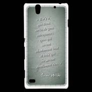Coque Sony Xperia C4 Gens attrayants Vert Citation Oscar Wilde