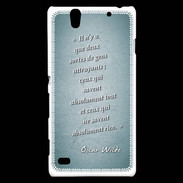 Coque Sony Xperia C4 Gens attrayants Turquoise Citation Oscar Wilde