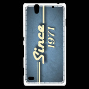 Coque Sony Xperia C4 Since 1971 Bleu