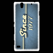 Coque Sony Xperia C4 Since 1977 Bleu