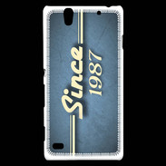 Coque Sony Xperia C4 Since 1987 Bleu