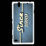 Coque Sony Xperia C4 Since 1989 Bleu