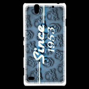 Coque Sony Xperia C4 Since crane bleu 1953