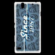 Coque Sony Xperia C4 Since crane bleu 1957