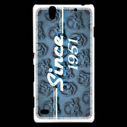 Coque Sony Xperia C4 Since crane bleu 1951