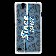 Coque Sony Xperia C4 Since crane bleu 1967