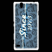 Coque Sony Xperia C4 Since crane bleu 1973