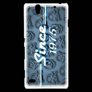 Coque Sony Xperia C4 Since crane bleu 1975