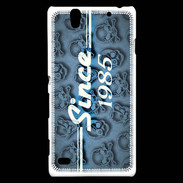Coque Sony Xperia C4 Since crane bleu 1985