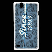 Coque Sony Xperia C4 Since crane bleu 1993