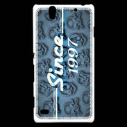 Coque Sony Xperia C4 Since crane bleu 1997