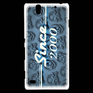 Coque Sony Xperia C4 Since crane bleu 2000