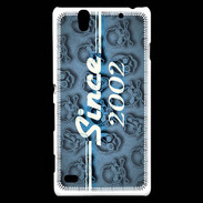 Coque Sony Xperia C4 Since crane bleu 2002