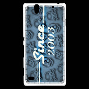 Coque Sony Xperia C4 Since crane bleu 2003