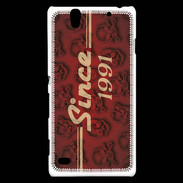 Coque Sony Xperia C4 Since crane rouge 1991