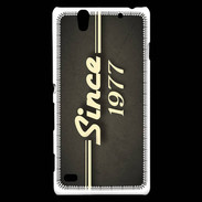 Coque Sony Xperia C4 Since 1977 gris
