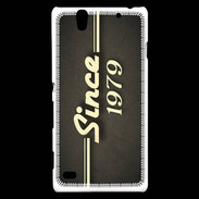 Coque Sony Xperia C4 Since 1979 gris