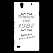 Coque Sony Xperia C4 Fabriqué en 1987 ZG