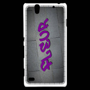 Coque Sony Xperia C4 Fleur Tag
