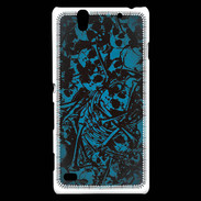 Coque Sony Xperia C4 Skull and bones Bleu