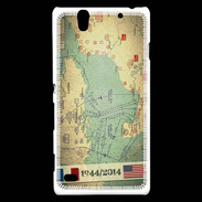 Coque Sony Xperia C4 Débarquement Normandie Carte ZG