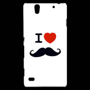 Coque Sony Xperia C4 I love Moustache