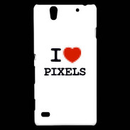 Coque Sony Xperia C4 I love Pixels