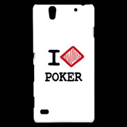 Coque Sony Xperia C4 I love Poker Diamond