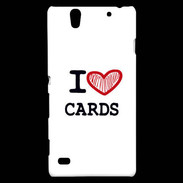 Coque Sony Xperia C4 I love Poker Heart