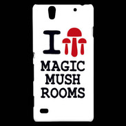 Coque Sony Xperia C4 I love Mushrooms
