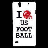 Coque Sony Xperia C4 I love US Football