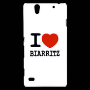 Coque Sony Xperia C4 I love Biarritz