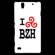 Coque Sony Xperia C4 I love BZH 2