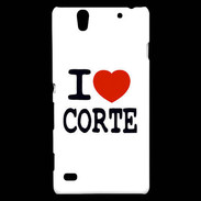 Coque Sony Xperia C4 I love Corte